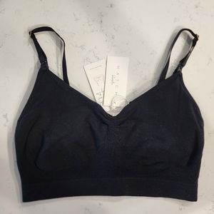 ESSENTIAL NURSING AND PUMPING BRA Black